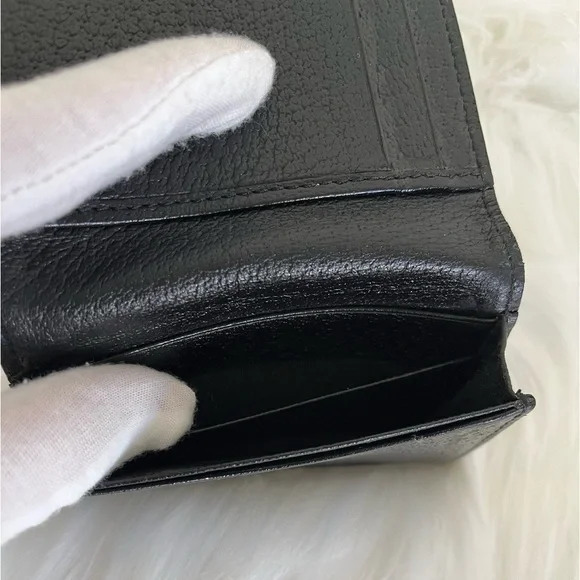 GUCCI GG Marmont Black Leather Card Case EUC Unisex Authenticity Guaranteed - Picture 11 of 13